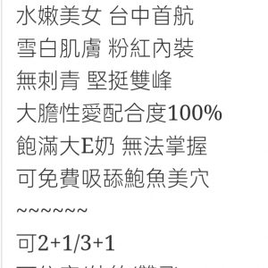 🇹🇼台中外約台妹 潘妮莎