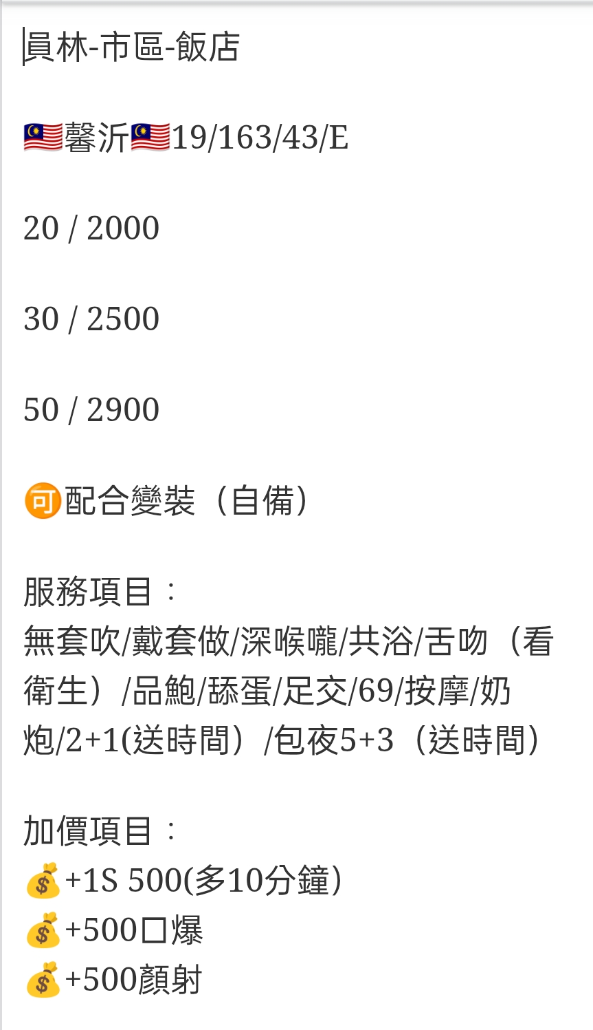 🇲🇾員林定點馬來妹 馨沂